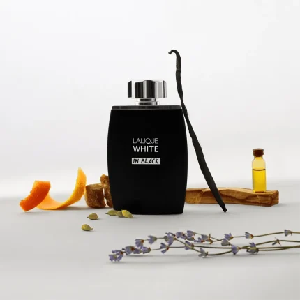 ادکلن لالیک WHITE IN BLACK حجم ۱۲۵ میلی لیتری