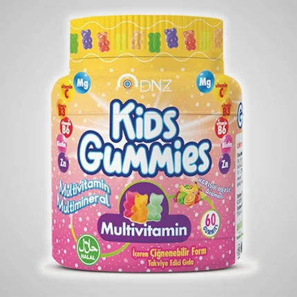 پاستیل مولتی ویتامین کودک دنیز Kids Gummies تعداد ۶۰ عددی