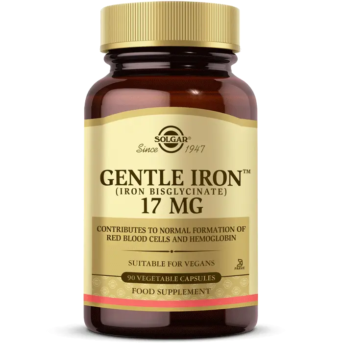 مکمل آهن Gentle Iron سولگار 17 میلیگرم 90 عددی