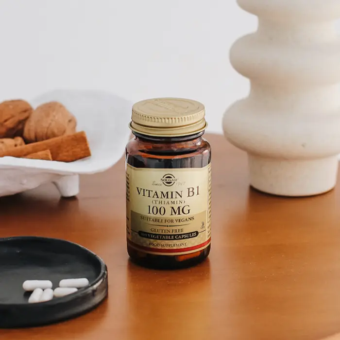 مکمل گیاهی تیامین Vitamin Thiamin B1 سولگار 100 میلی گرم 100 عددی