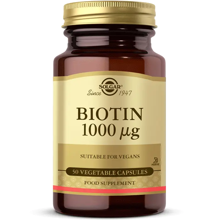 مکمل بیوتین Biotin سولگار 1000 میکروگرم 50 عددی