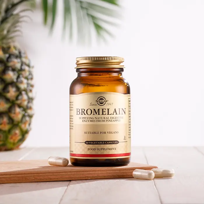مکمل بروملین Bromelain (آنزیم استخراج شده آناناس) سولگار 60 عددی