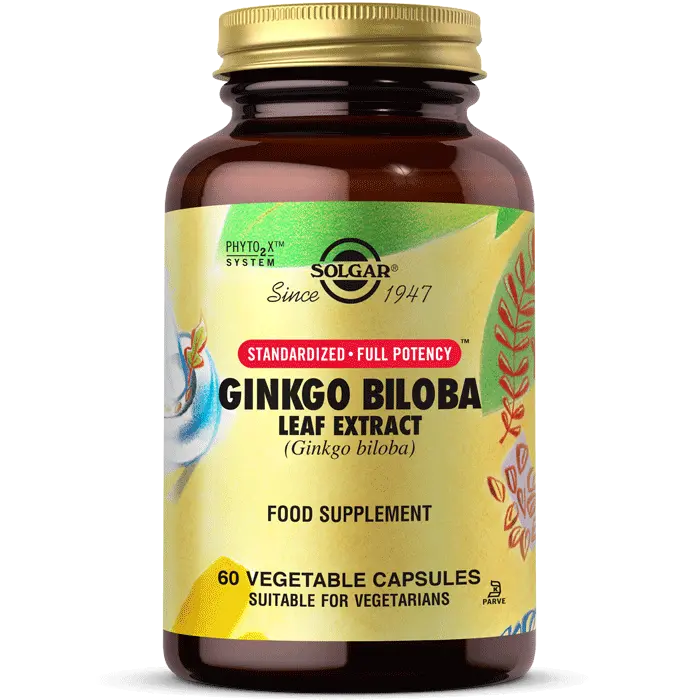 مکمل عصاره برگ جینکو بیلوبا Ginkgo Biloba سولگار 60 عددی