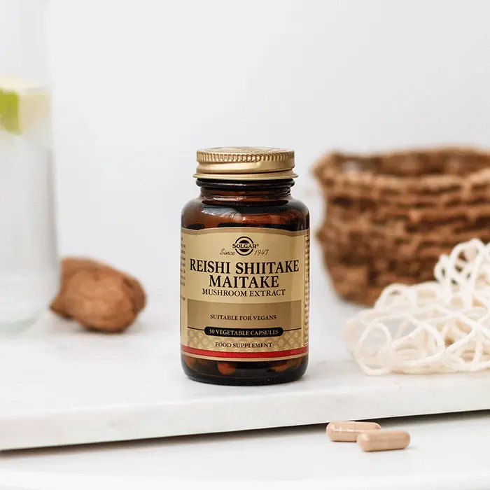 مکمل قارچ گانودرما Reishi Shitake Maitake سولگار 50 عددی