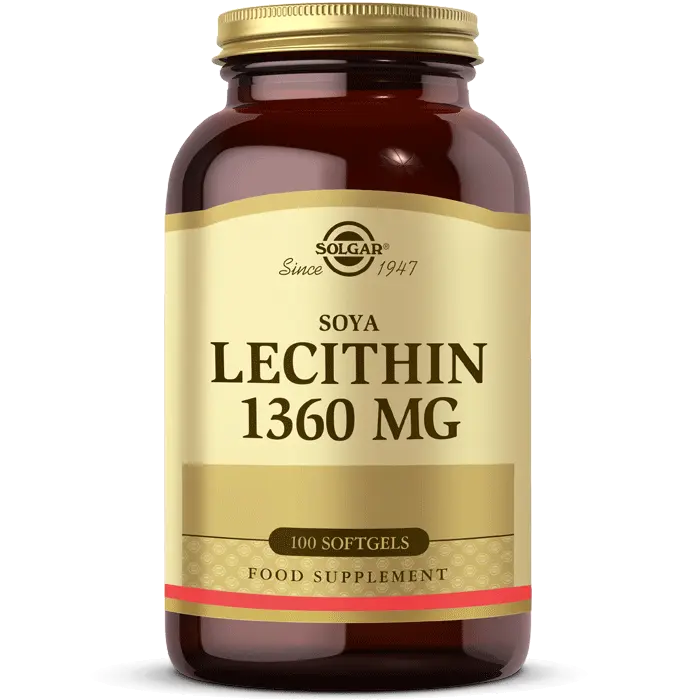 لسیتین سویا Soya Lecithin سولگار 1360 میلیگرم 100 عددی