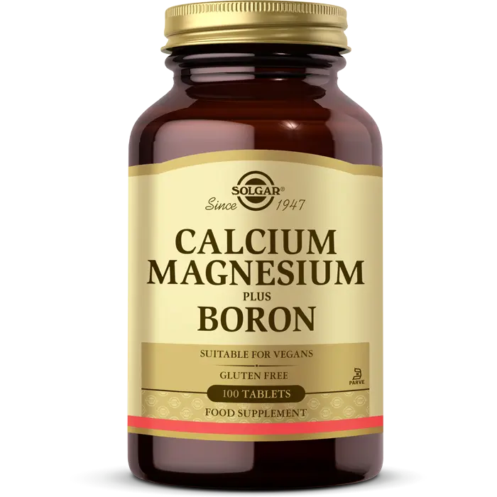 قرص کلسیم منیزیم پلاس بورون Calcium Magnesium Plus Boron سولگار 100 عددی