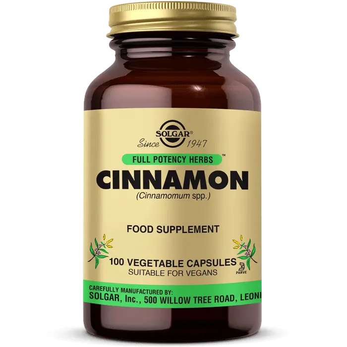 مکمل عصاره دارچین سیانامون Cinnamon (کنترل دیابت و ضد سرطان) سولگار 100 عددی