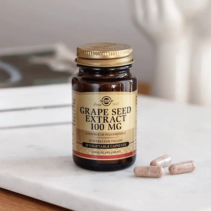 مکمل عصاره هسته انگور Grape Seed Extract سولگار 100میلیگرم 30 عددی