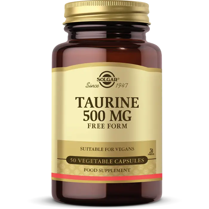 مکمل تائورین Taurine سولگار 500 میلیگرم