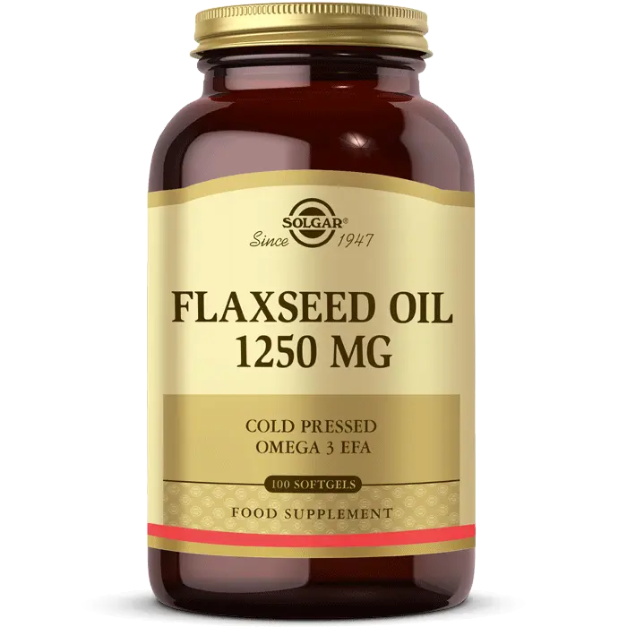 روغن بذر کتان Flaxeseed Oil سولگار 1250 میلیگرم 100 عددی