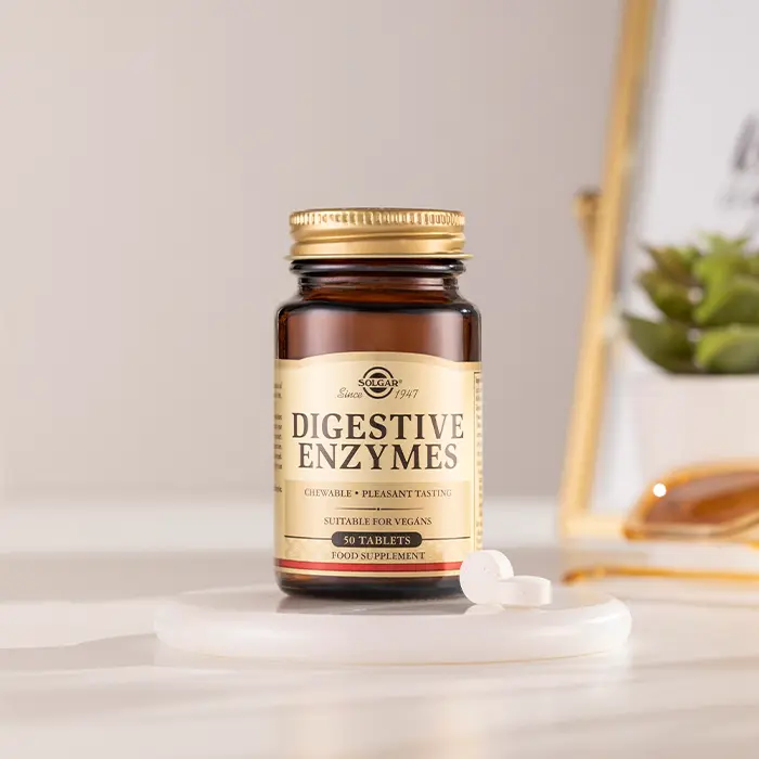 مکمل دایجستیو آنزیم Digestive enzyme(بهبود تجزیه و هضم غذا) سولگار 50عدد (انقضا 2028)