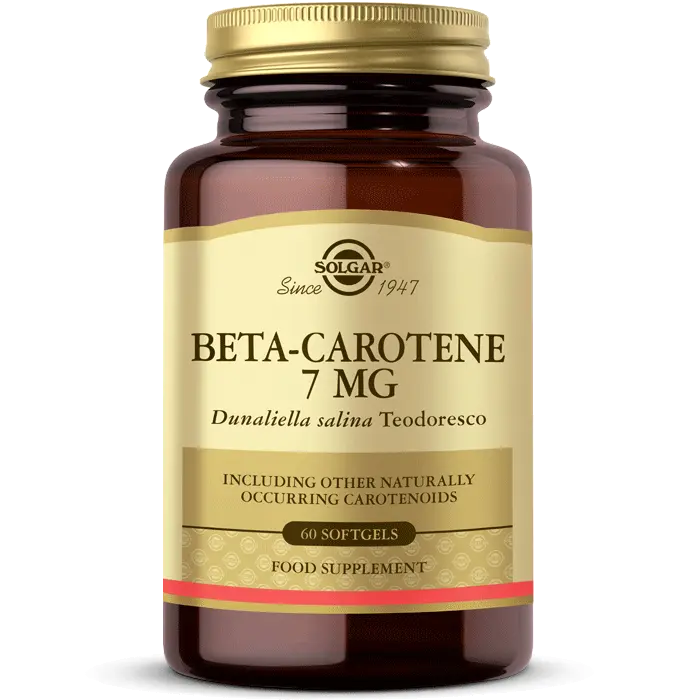 کپسول بتا کاروتن Beta-Carotene سولگار 7 میلی گرم 60 عددی
