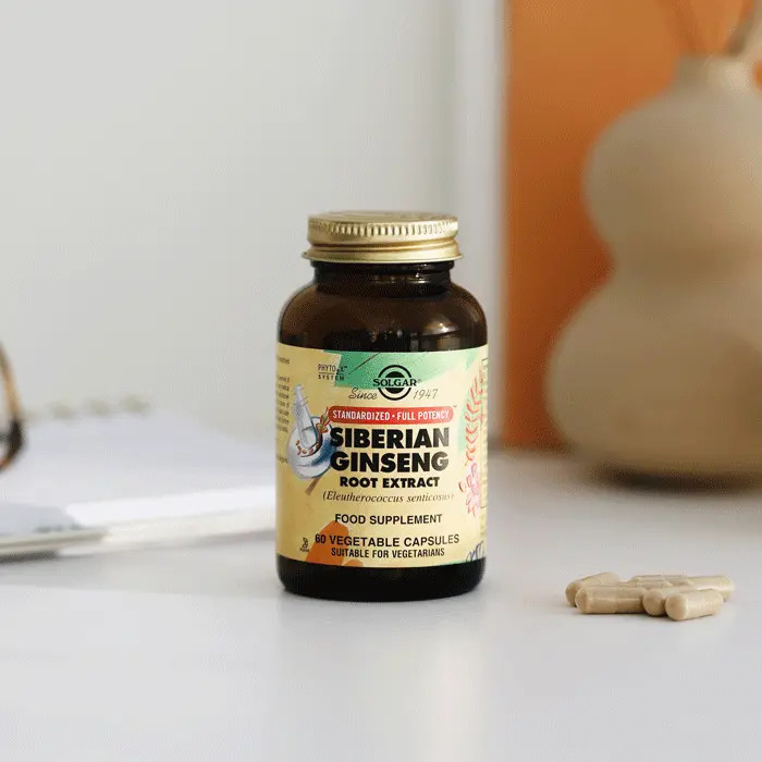 مکمل عصاره ریشه جینسینگ سیبری Siberian Ginseng سولگار 60 عددی