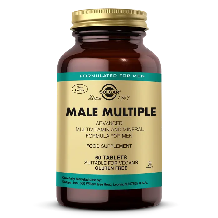 مکمل مولتی ویتامین مردان Male Multiple سولگار 60 عددی