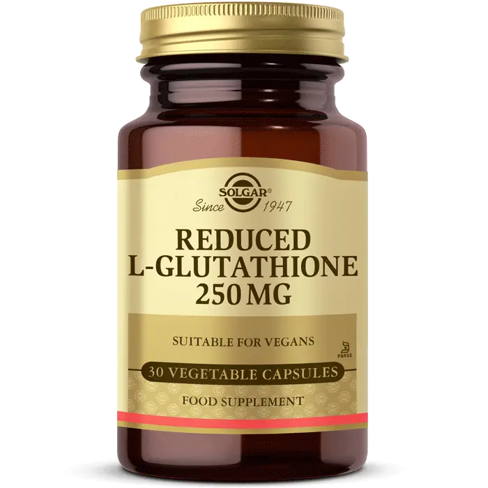 گلوتاتیون Reduced L-glutathione سولگار 250 میلیگرم 30 عددی