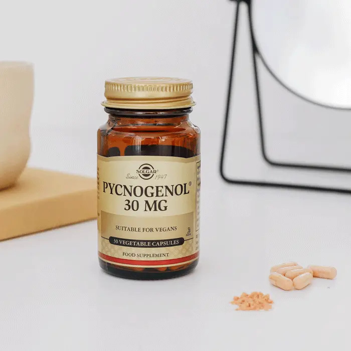 کپسول پیکنوژنول Pycnogenol (ترکیب استخراج شده پوست درخت کاج) سولگار 30 میلیگرم 30 عددی