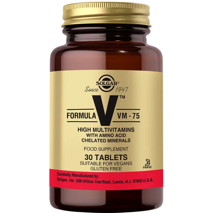 مکمل مولتی ویتامین وی ام Formula VM-75 سولگار ،60 عددی