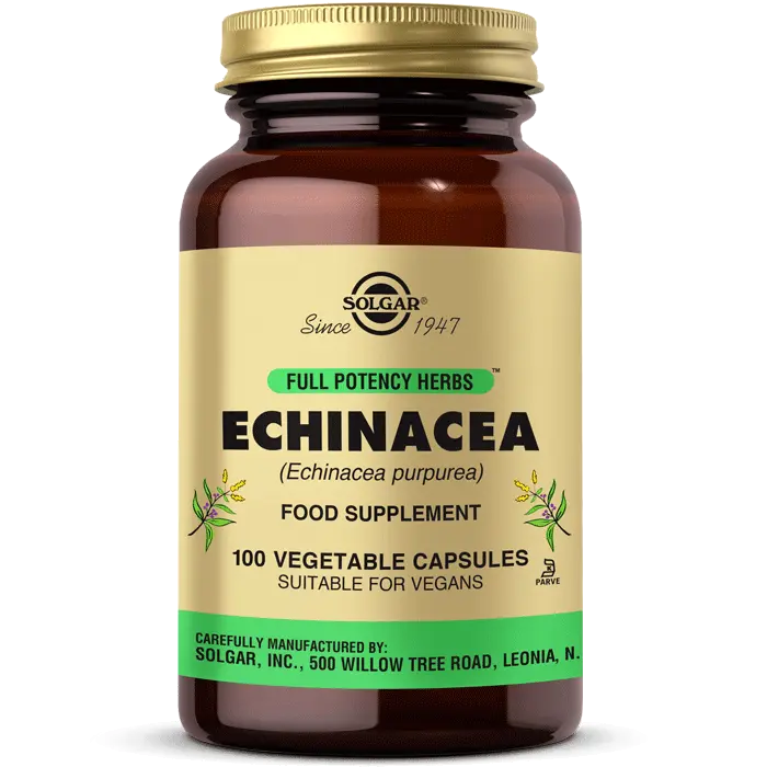 مکمل اکیناسه معجزه تقویت سیستم ایمنی بدن (گیاه سر خار گل) Echinacea سولگار 100 عددی