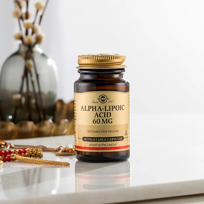 مکمل آلفا لیپوئیک اسید Alpha-Lipoic Acid سولگار 60 میلی گرم 60 عددی