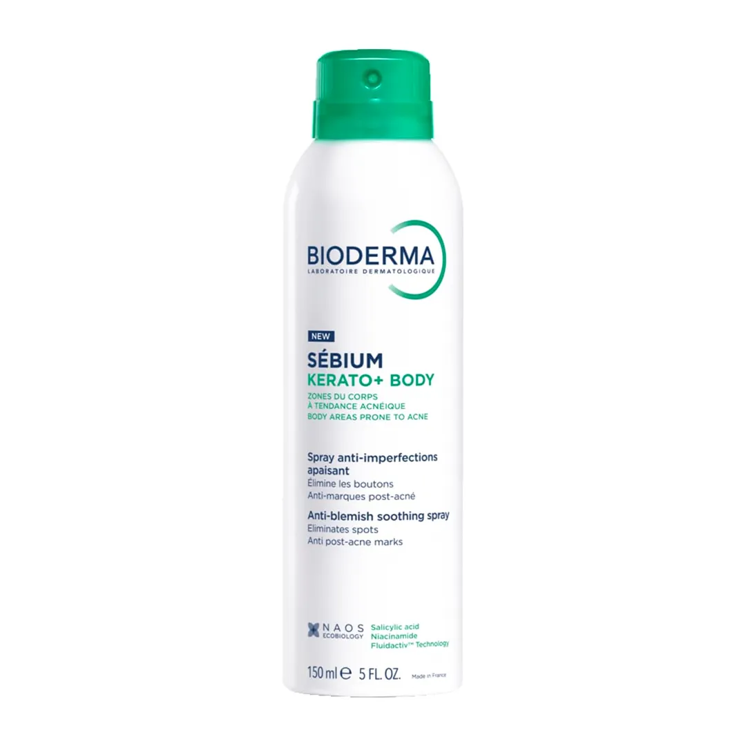 اسپری بدن ضد لک بایودرما SEBIUM KERATO+ BODY حجم ۱۵۰ میلی لیتری