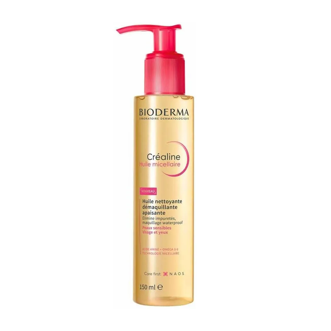 روغن میسلار بایودرما Crealine Huile micellaire حجم ۱۵۰ میلی لیتری