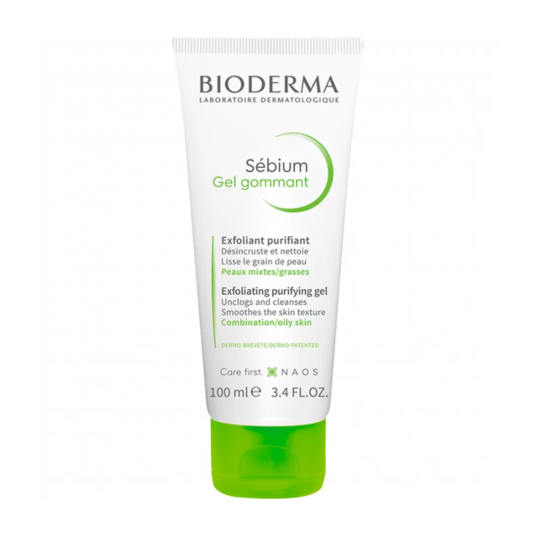 ژل اسکراب بایودرما Sebium Gel gommant حجم ۱۰۰ میلی لیتری  بایودرما