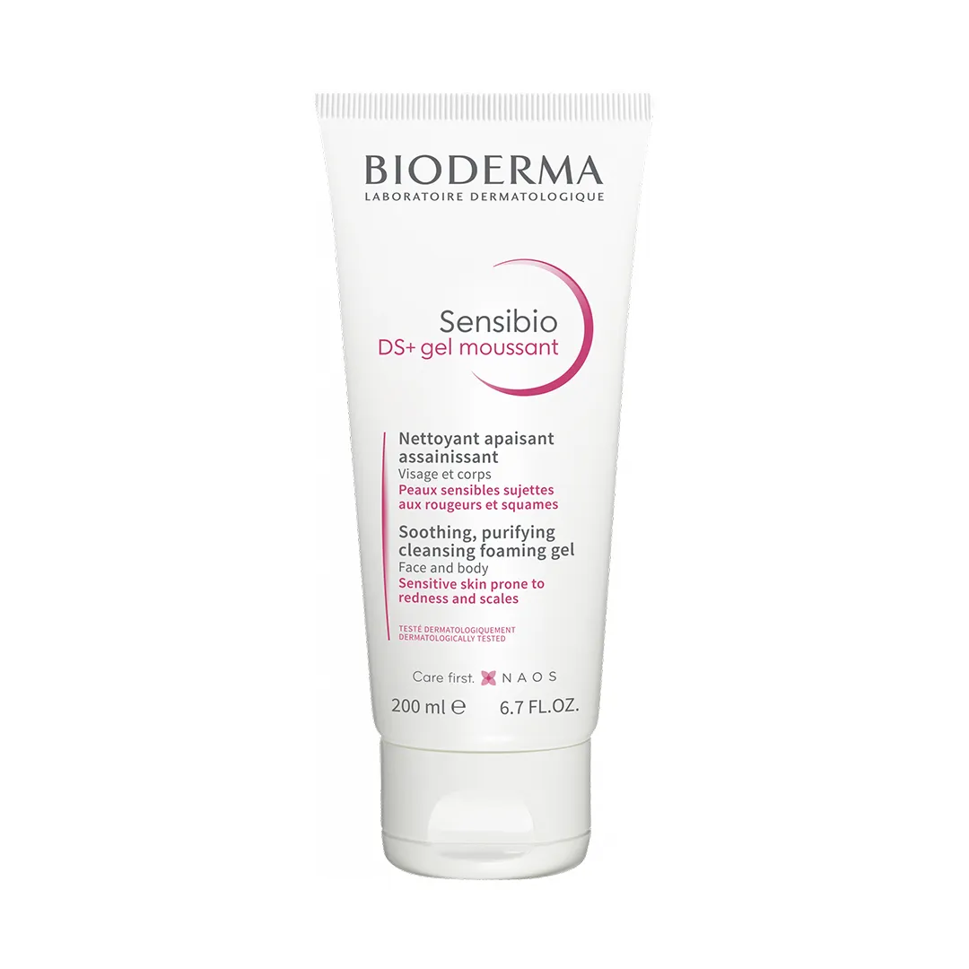 ژل و شو صورت بایودرما Sensibio DS+ gel moussant حجم ۲۰۰ میلی لیتری