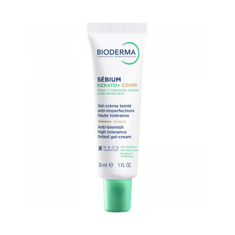 ژل کرم بایودرما Sebium KERATO+ COVER حجم ۳۰ میلی لیتری