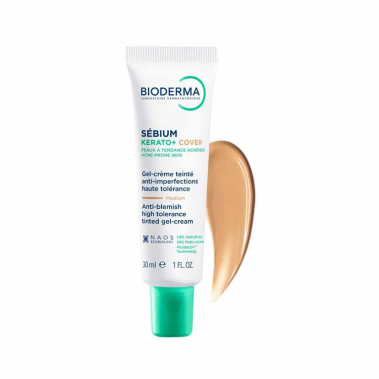 ژل کرم بایودرما Sebium KERATO+ COVER حجم ۳۰ میلی لیتری